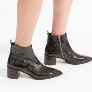 Everlane Boss Boot Black Patent Leather